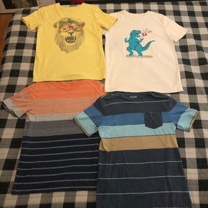 LOT OF 4-Cat & Jack Boy’s T-Shirts-Size LARGE 12/14